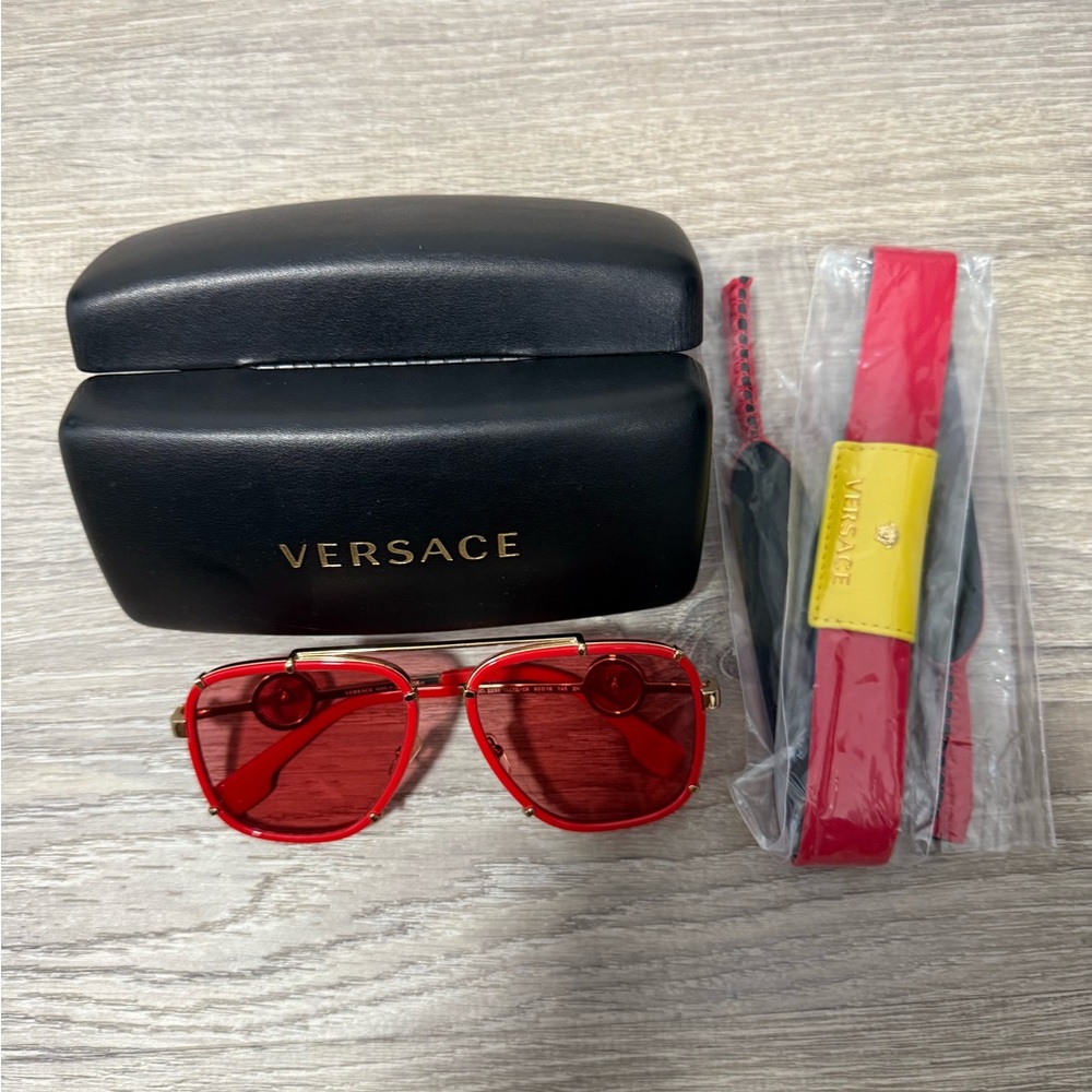Versace Bold Red Sunglasses